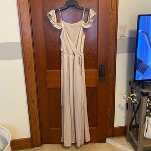 Light pink maxi dress